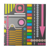 Carreau Colorful Abstract Art Pattern (Devant)