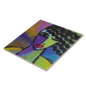 Carreau Colorful Abstract Female Portrait (Côté)