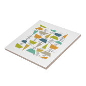 Carreau Colorful Abstract Hanging Wind Chimes Mid Century (Côté)