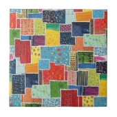 Carreau Colorful Abstract Patchwork Pattern (Devant)