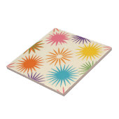 Carreau Colorful Mid Century Starburst Pattern (Côté)