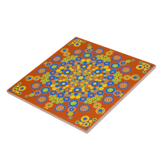 Carreau Colorful Moroccan Mosaic Ceramic Tile (Côté)