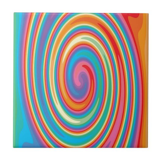 Carreau Colorful pinwheel design (Devant)