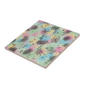 Carreau Colorful Urban Graffiti Pattern (4) (Côté)