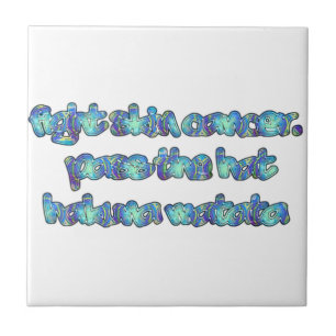 Carreau Combattre le cancer de la peau, passer le Casquett