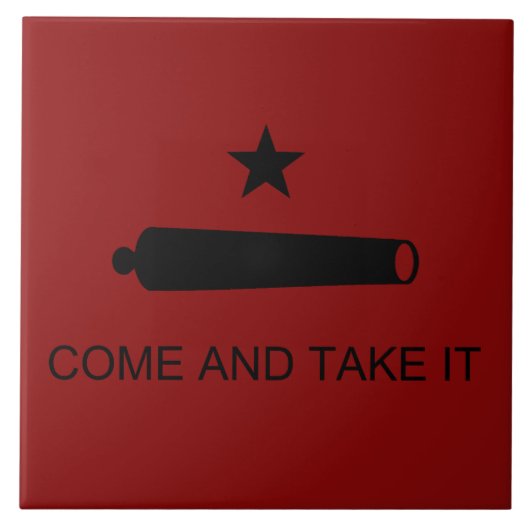 Carreau Come & Take It ! Flag de Texas State (Devant)