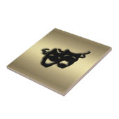 Carreau Comédie et Tragédie Théâtre Or (Côté)