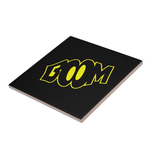 Carreau Comic Speech Bubbles Céramique Tile Boom Vos Coule (Côté)