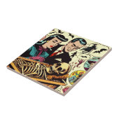 Carreau Comics Retro Goth Couple (Côté)