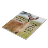 Carreau Comme le pantalon de cerf pour l'eau Bible Verse P (Côté)