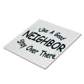 Carreau Comme un bon voisin qui reste là-bas (Côté)