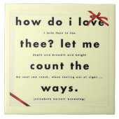 Carreau Comment Je T'Aime (Devant)