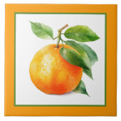 Carreau commerce artisanal maison fruit orange (Devant)