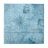 Carreau Compas bleu (Devant)