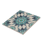 Carreau Compas Mosaïque Verre Teinté Indigo Sarcelle – Vit (Côté)