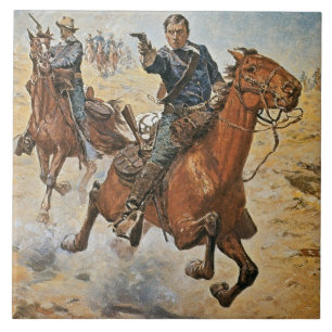 Carreau Complètement Sure : un soldat de la cavalerie des
