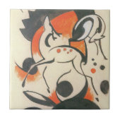 Carreau Composition avec deux cerfs par Franz Marc (Devant)