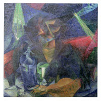 Composition avec figure d'une femme, 1912 (huile