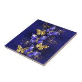 Carreau Composition avec les papillons Sapphire (Côté)