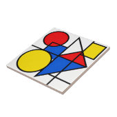 Carreau Composition de couleurs primaires de Mondrian (Côté)