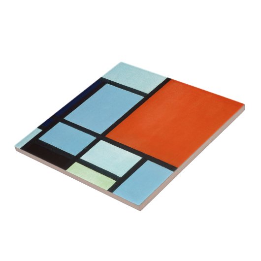 Carreau Composition en Piet Mondrian (Côté)