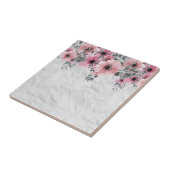 Carreau Composition florale élégante antique romantique (Côté)