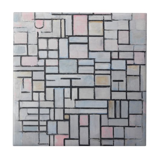 Carreau Composition No IV de Piet Mondrian (Devant)