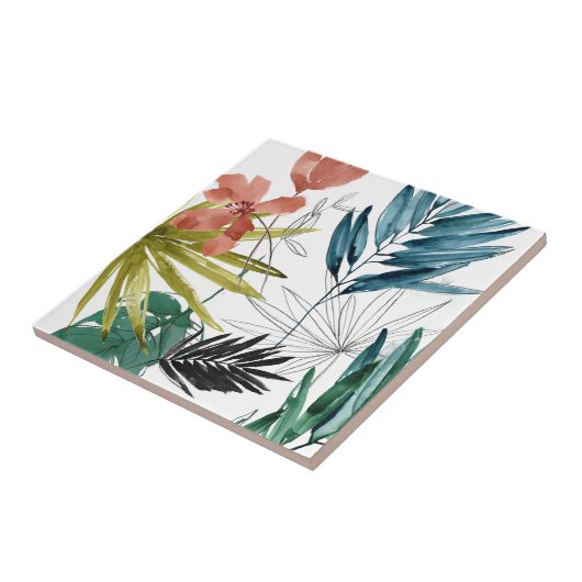 Carreau Composition tropicale (Côté)