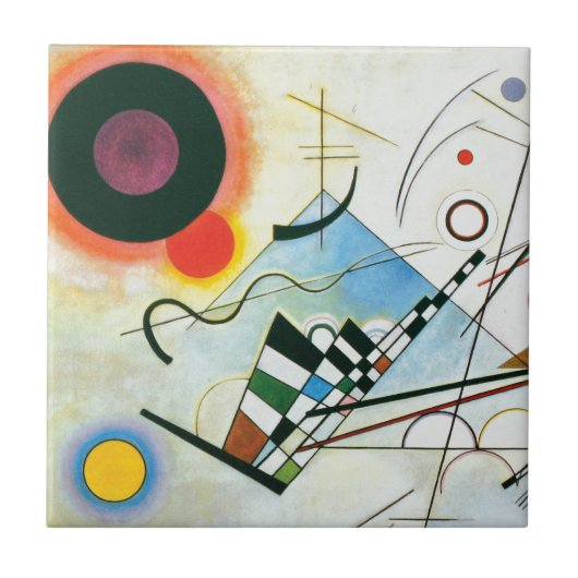 Carreau Composition VIII par Wassily Kandinsky (Devant)