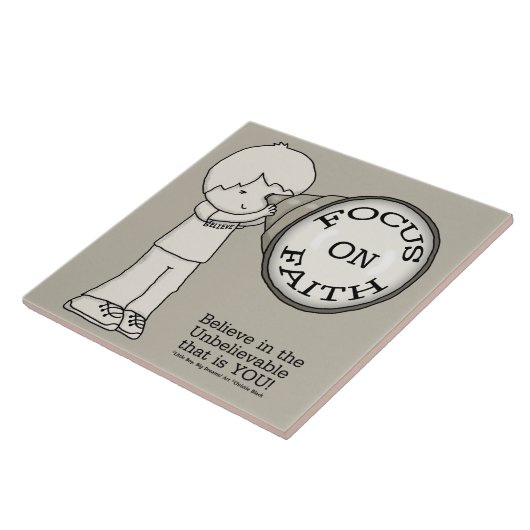 Carreau Concentre-toi sur la foi (Côté)