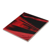 Carreau Concept de mouvement moderne et cool en rouge et n (Côté)