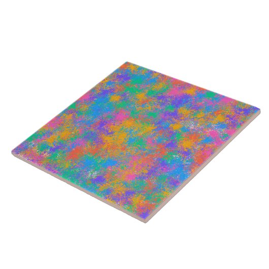 Carreau Conception abstraite colorée (Côté)