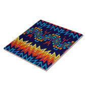 Carreau Conception abstraite de la conception tribale (Côté)