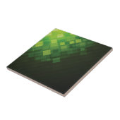 Carreau Conception abstraite verte de technologie (Côté)