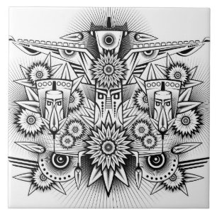 Carreau Conception artistique tribale