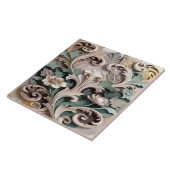 Carreau Conception baroque florale sculptée élégante (Côté)