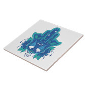 Carreau Conception bleue de Hamsa (Côté)