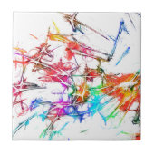 Carreau Conception colorée abstraite (Devant)