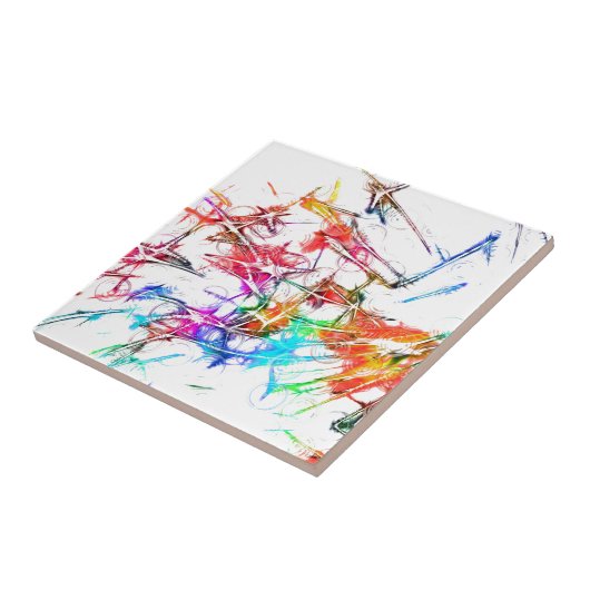 Carreau Conception colorée abstraite (Côté)