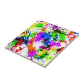 Carreau Conception colorée mignonne de peinture (Côté)