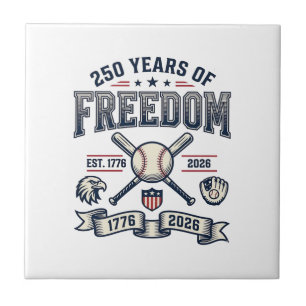 Carreau Conception de baseball patriotique 250 ans de libe