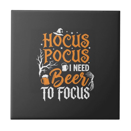 Carreau Conception de bière Hocus Pocus Halloween_1 (Devant)