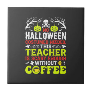 Carreau Conception de café assez effrayante pour Halloween