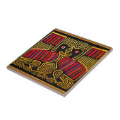 Carreau Conception de canard Mola d'Indien Cuna (Côté)