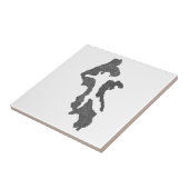 Carreau Conception de carte du comté d'Island de Whidbey I (Côté)