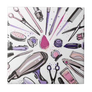 Carreau Conception de cercle de maquillage