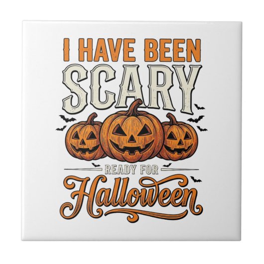 Carreau Conception de chemise de citrouille d'Halloween ef (Devant)