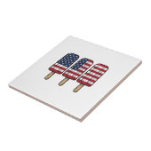 Carreau Conception de chemise de drapeau de popsicle patri (Côté)
