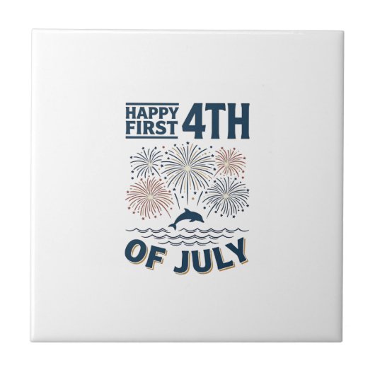 Carreau Conception de chemise de feux d'artifice du 4 juil (Devant)
