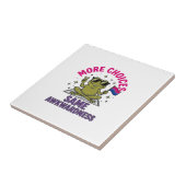 Carreau Conception de chemise de fierté de grenouille Bi d (Côté)